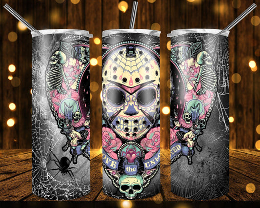 Pin face Sublimation print for tumbler