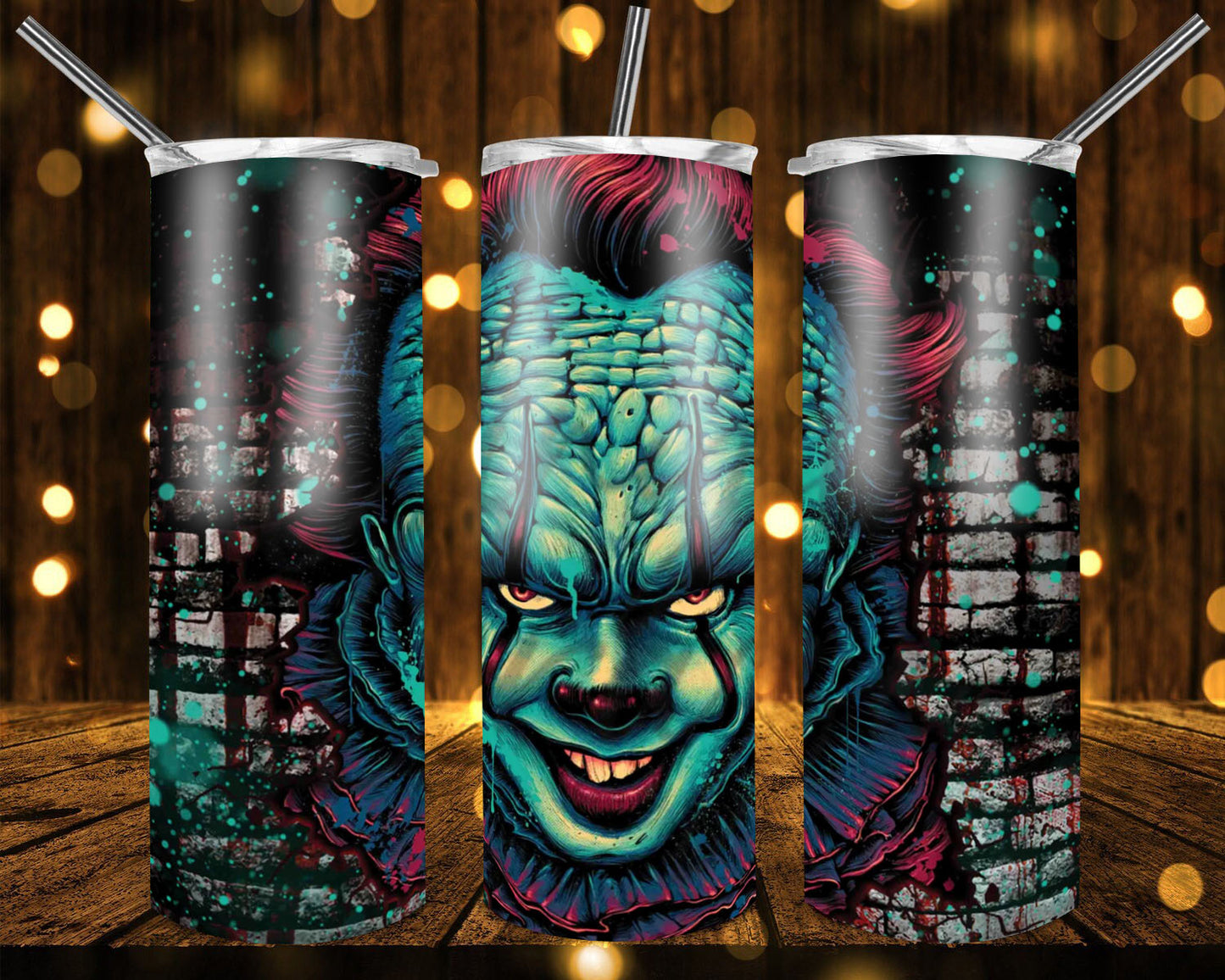 IT clown Sublimation print for tumbler – CollieRey Craft