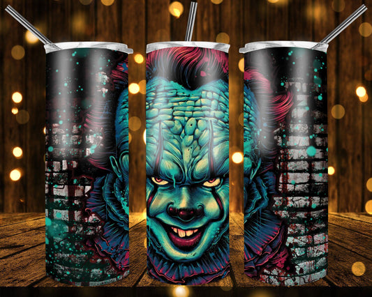 IT clown Sublimation print for tumbler