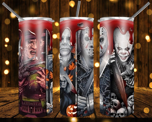 Horror guys Sublimation print for tumbler