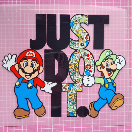 Just Do it Mario DTF Transfer