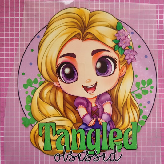 Tangled Obsessed DTF Transfer