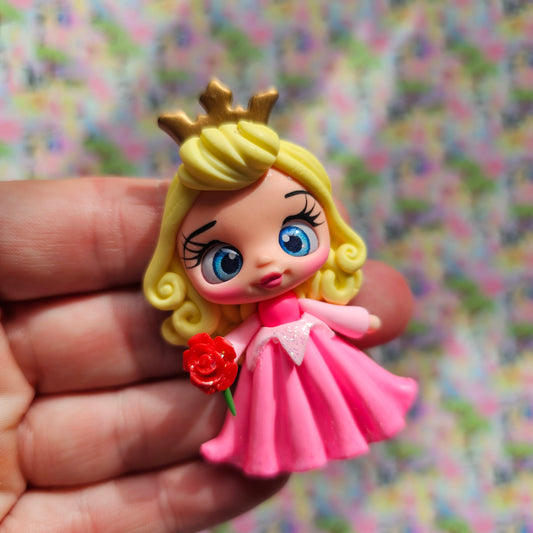 Sleeping beauty clay doll