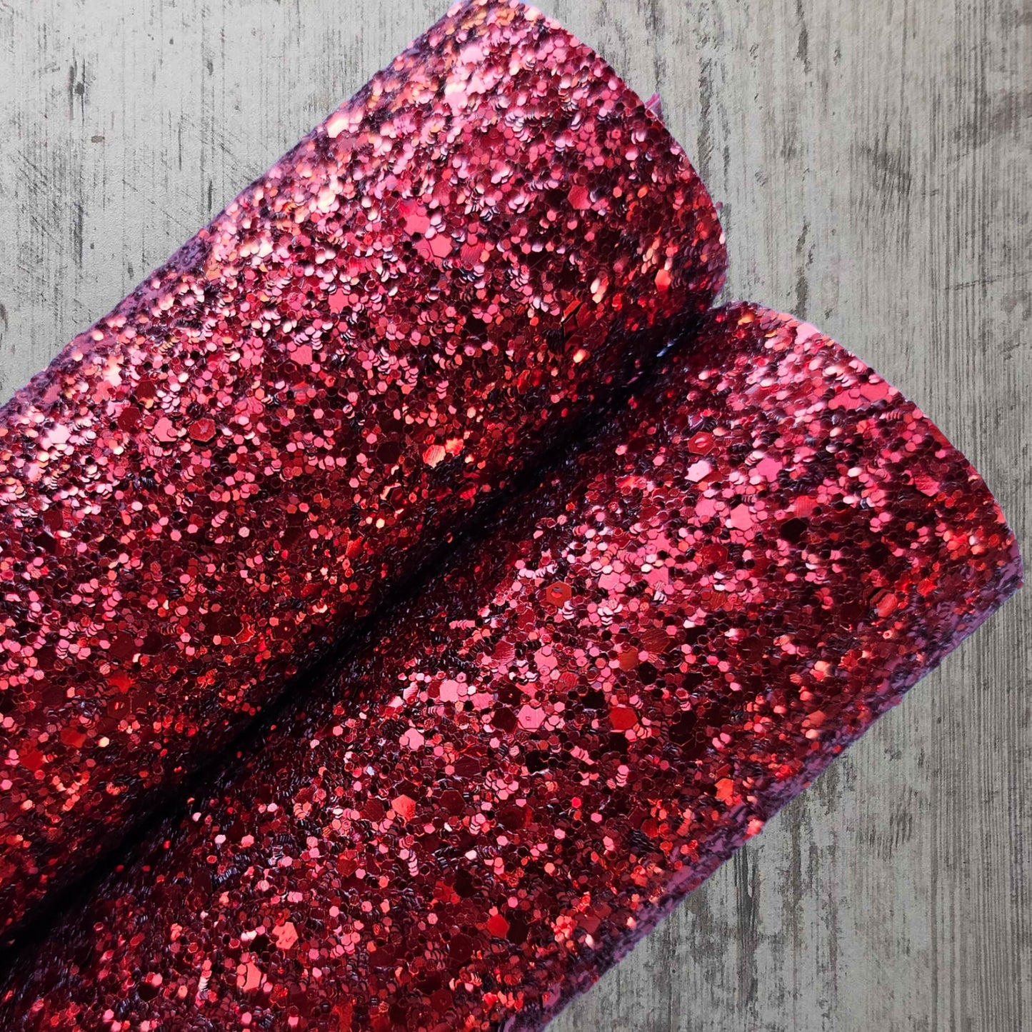 Blood red glitter fabric