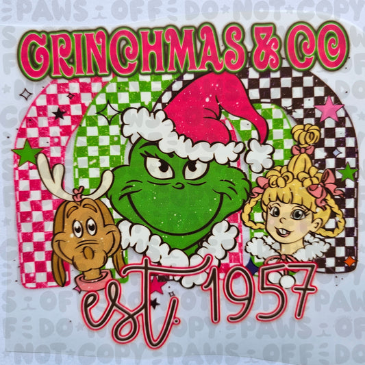 Grinchmas and co DTF Transfer