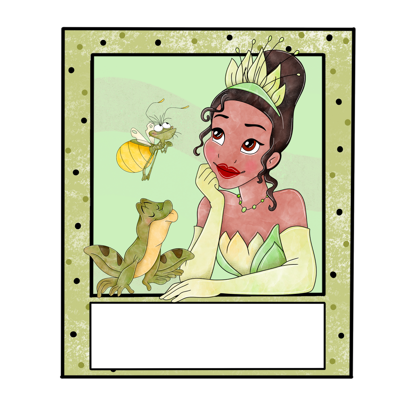 Tiana polaroid DTF Transfer